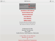 Tablet Screenshot of measurementandmachine.com